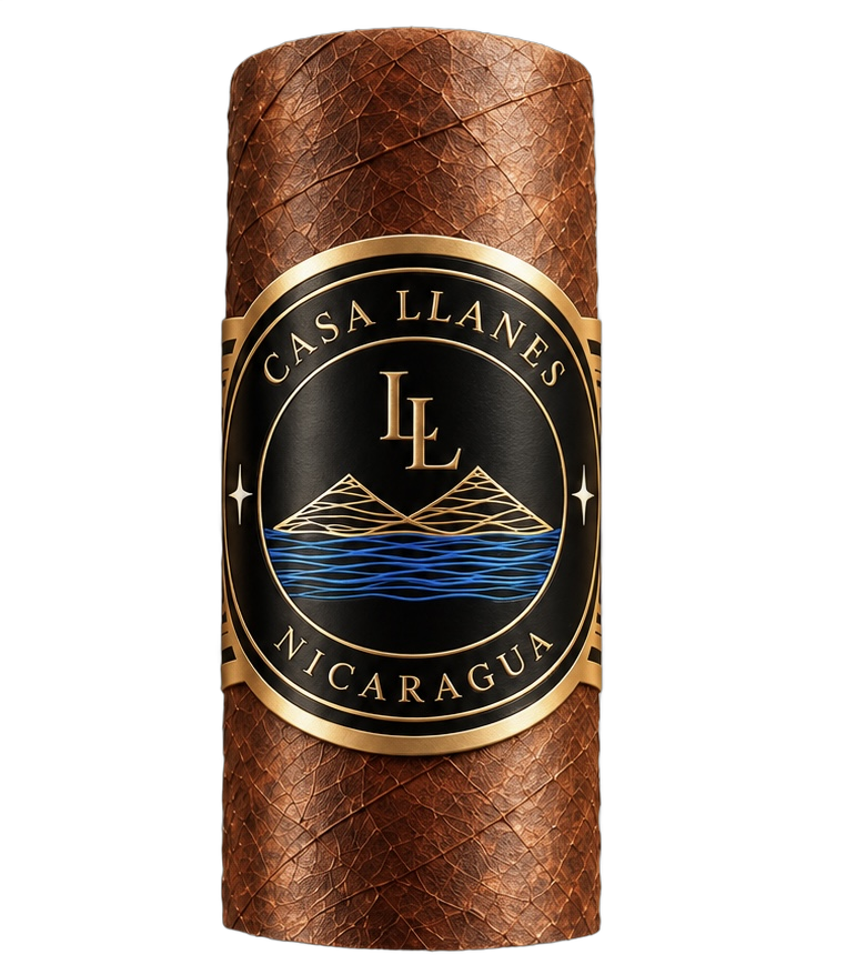 CASA LLANES cigar with the LL monogram band