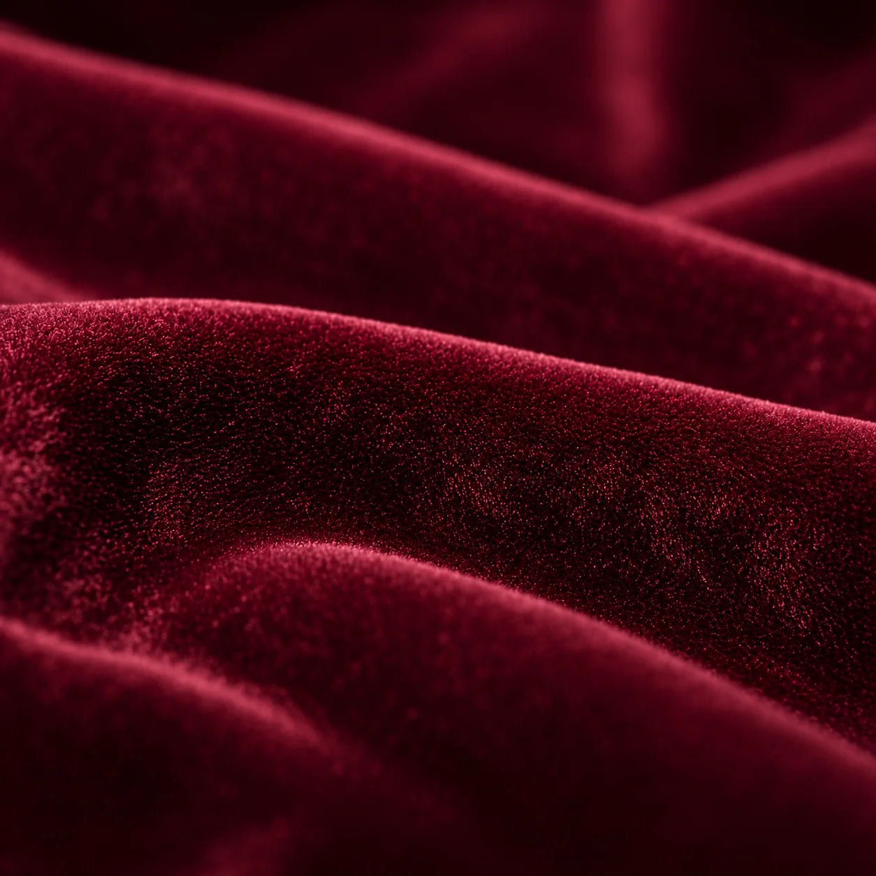 Burgundy velvet in close detail